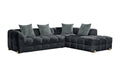 Genoa Sofa Charcoal Right Hand