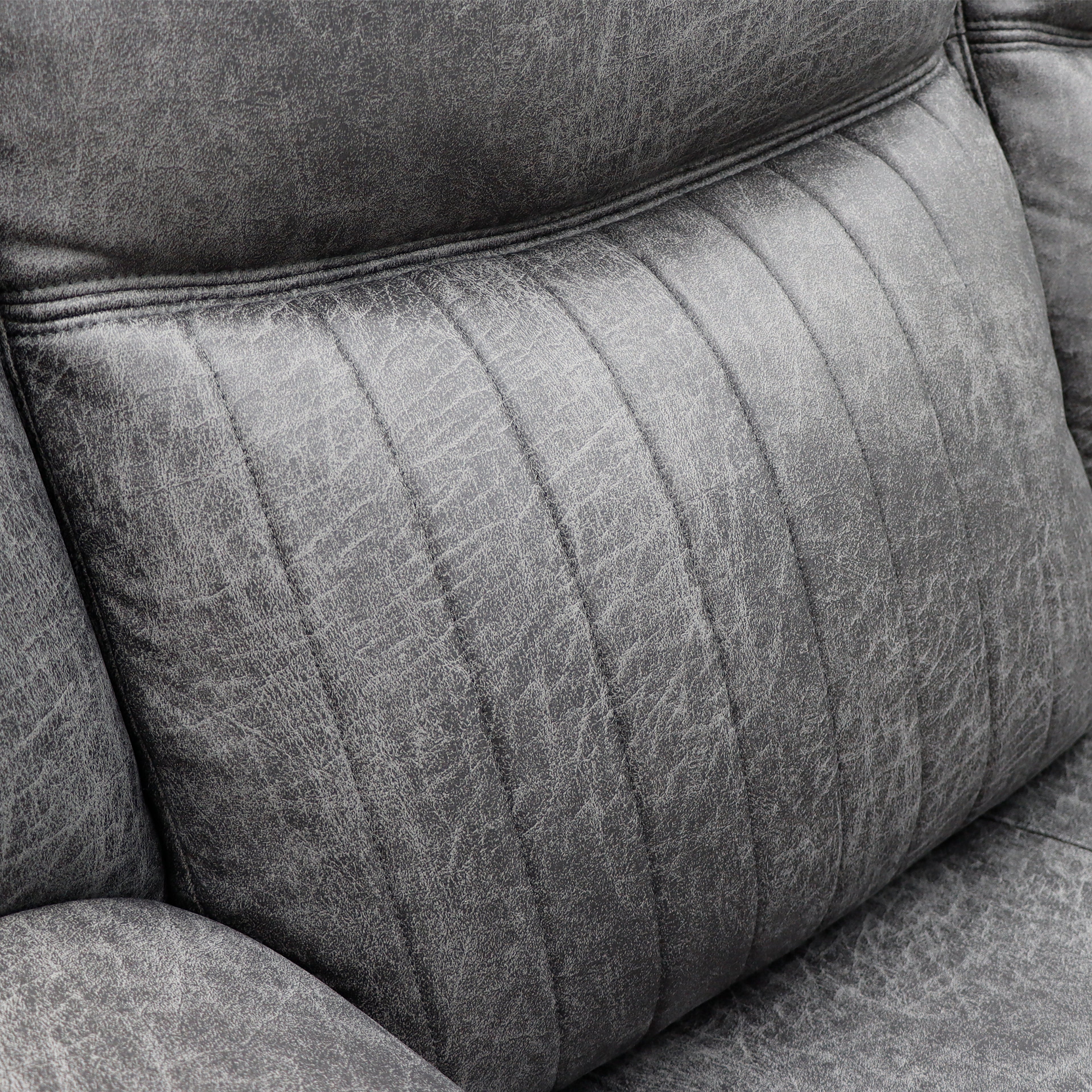 Leon Electric Recliner Sofa Grey 2 Seater