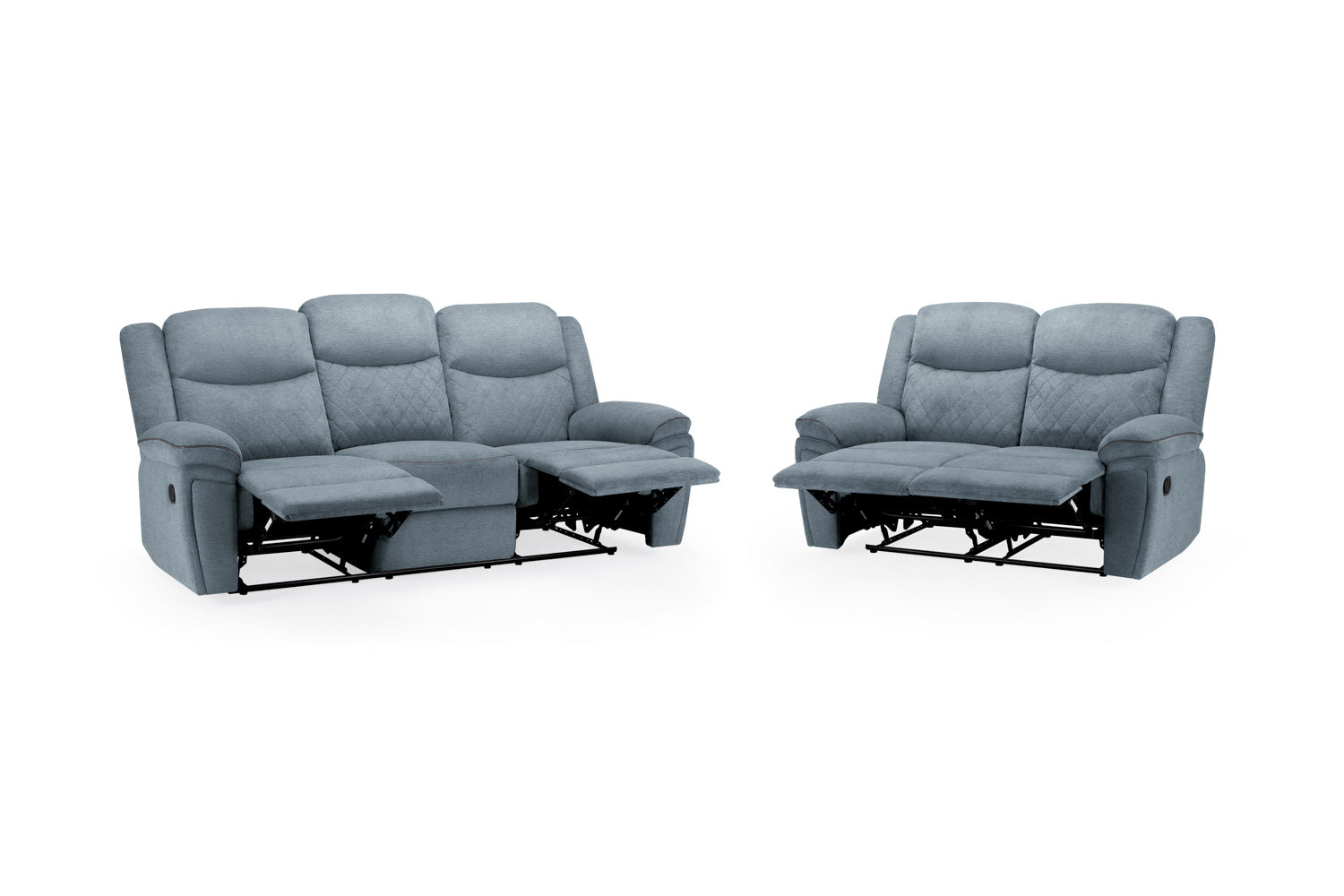Myra Recliner Sofa Grey Fabric 3+2 Set